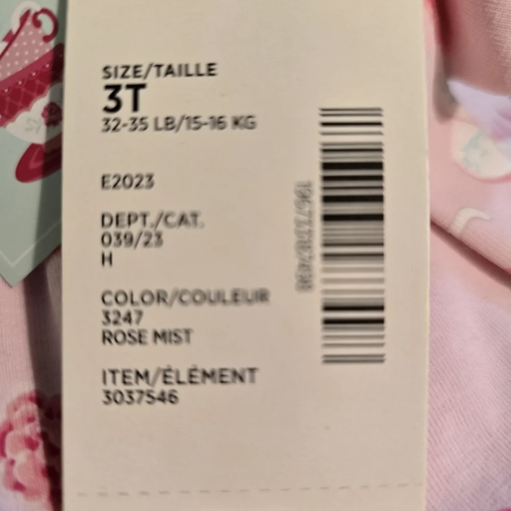 Gymboree Pink Tea Party Capri Leggings